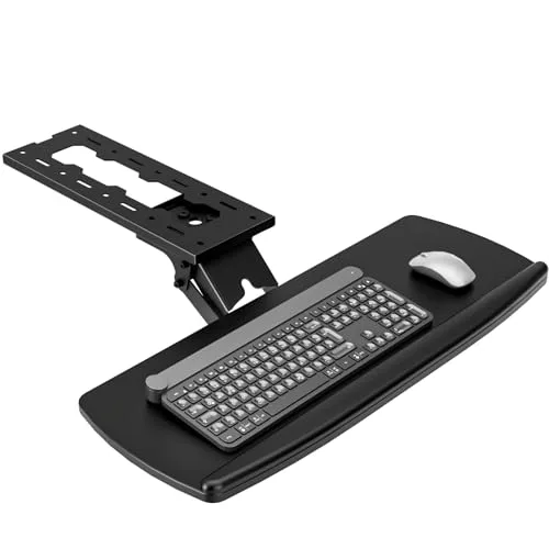 Keyboard Tray with Storage Drawer